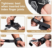 PROFIT SPORT Sangles de poignet réglables en néoprène antidérapantes pour la musculation, soutien unisexe pour l'entraînement en force à la salle de sport