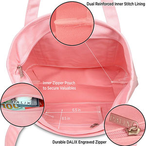 2026 Eco-Friendly <b>Recycled</b> Reusable Plain <b>Tote</b> <b>Bag</b> Zipper Custom Logo Printed Canvas Material Cotton Supermarket Shopping Gifts - Product Image 3