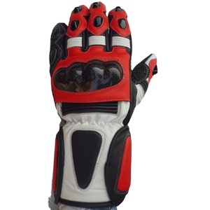 Leather Full <b>Finger</b> Touchscreen Compatible Waterproof Breathable Motorcycle/<b>Bike</b> Riding Gloves Hook Loop Closure Custom Logo - Product Image 1