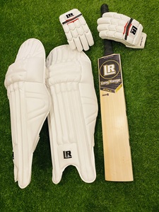 Ediciones internacionales para jugadores: Kit completo con almohadillas de bateo altamente protegidas, guantes y bate de críquet de madera de sauce inglés. - Product Image 5