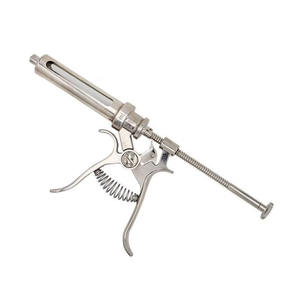 Injecteur de vaccin à double seringue continu réglable et réutilisable pour l'équipement vétérinaire destiné aux bovins, volailles et bétail en ferme - Product Image 3