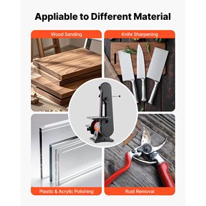 Levigatrice Combinata Professionale 6 Pollici a Disco e 2x42 Pollici a Nastro 420W per Legno con Regolazioni Angolari Multiple Incluse - Product Image 5