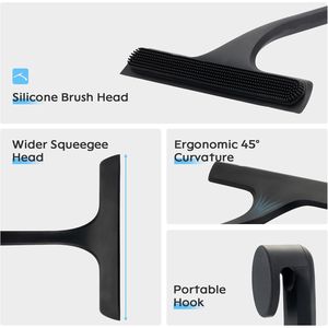 Tergivetro multiuso da 10,7 cm con gancio per porte in vetro e piccola ventosa per uso domestico - Product Image 2