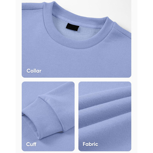 เสื้อสเวตเชิ้ตผู้ชายผ้าฝ้ายผสมแบบพื้นฐาน บริการขายส่งแบบ OEM&ODM สี ขนาด และโลโก้ที่กำหนดเองได้ - Product Image 3