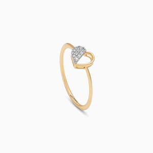 แหวนรูปหัวใจทองคำขาวสำหรับผู้หญิง 10K/14K/18K เงินแท้ 925/935 เพชรเลี้ยงในห้องปฏิบัติการ ชุบโรเดียม ของขวัญแต่งงานสุดโรแมนติก - Product Image 2