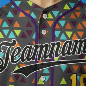 Ensemble uniforme de baseball unisexe, maillot et pantalon, 100% polyester, taille élastique, séchage rapide, anti-UV, personnalisable avec le nom de l'équipe - Product Image 4