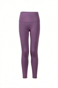 Leggings de Yoga Premium Color Morado, Sin Costuras, de Spandex/Poliéster, Transpirables, Ecológicos, Largos, Elásticos, para Fitness y Deportes, OEM - Product Image 3