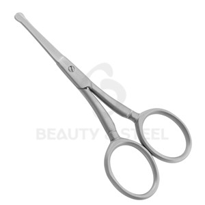 Ciseaux à ongles mats argentés de qualité supérieure avec bord incurvé professionnel et poignées ergonomiques larges pour une précision professionnelle en salon - Product Image 4