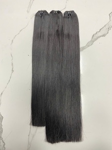 Paquetes de cabello vietnamita crudo alineado con cutícula de alta calidad, máquina de extensión de cabello humano sin procesar del proveedor al por mayor, trama Doble - Product Image 3