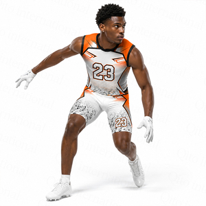 Uniformes de football américain personnalisés, faible MOQ, shorts de football 7v7, logo d'équipe, fournisseurs en gros d'uniformes de football - Product Image 5