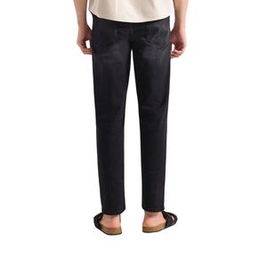 Comfortable Skinny Trousers For Men Slim Fit Denim <b>Jeans</b> Black Wash Cotton Breathable Casual Fashion - Product Image 4