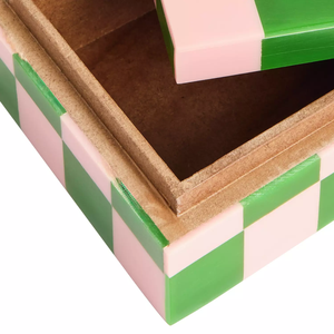 Unique Rectangle Resin Inlay Decorative Jewelry Box Handmade Storage Organizer for Rings Other Home Storage & Organization - Product Image 5