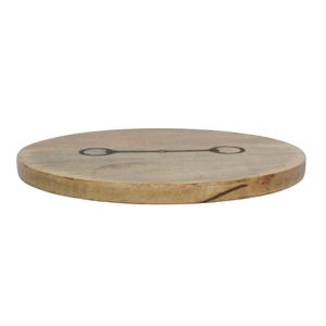 Dishwasher Safe Mango Wooden Round <b>Shape</b> Chopping Board Natural Finish Eco Friendly Cutting Board Kitchen Use Non Slip - Product Image 6