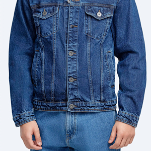 Quality Casual Embroidered Windproof Oversized Drop Shoulder Denim <b>Jeans</b> <b>Jacket</b> for Men Distressed <b>Black</b> 100% Cotton Winter - Product Image 4