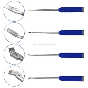 Kit chirurgical de précision mondiale pour la chirurgie orthopédique, ensemble de burins à os avec poignée en silicone pour usage vétérinaire et humain, tailles 5/10 mm, manuel - Product Image 4