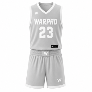 Conjunto de Camiseta y Pantalones Cortos de Baloncesto Unisex para Adultos WARPRO, Uniforme Deportivo Profesional, Ligero, Transpirable, Sin Mangas - Product Image 1