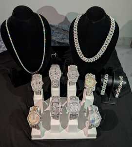 Reloj Mecánico de Lujo Personalizado, con Cristales de Zafiro y Diamantes Cuadrados, Correa de Acero Inoxidable, Números Romanos, para Hombre y Mujer - Product Image 4