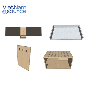 เวียดนามผลิตเฟอร์นิเจอร์โรงแรมยี่ห้อ Baymont แบบ OEM รวมถึงโต๊ะข้างเตียง โต๊ะทำงาน ตู้เสื้อผ้า แผงทีวี และเฟอร์นิเจอร์โรงแรมแบบสั่งทำ - Product Image 3