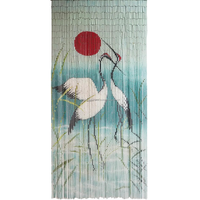 Rideau à perles en bambou blanc à pois, fait main, écologique, le plus vendu, pour séparation de pièce, décoration intérieure, idéal pour mariage