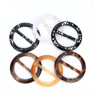 Round Metal Buckle Ring Clasp for Garments Scarves Curtain <b>Tiebacks</b> Craft Projects Resin Crafts - Product Image 4