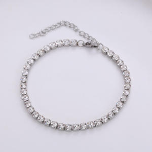 Classic Style Gold Diamond Jewelry Trendy Minimalist Elegant Chain Bracelet Unisex Tennis Set <b>Gift</b> - Product Image 3