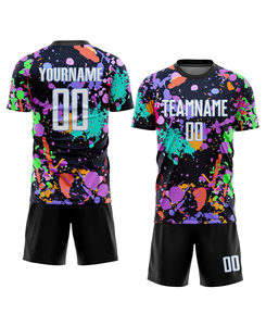 Custom Sublimated Soccer Jersey Men's Short Sleeve Moisture Wicking Polyester Team Uniform All Seasons Athletic Fit <b>Cheap</b> Price - Product Image 1