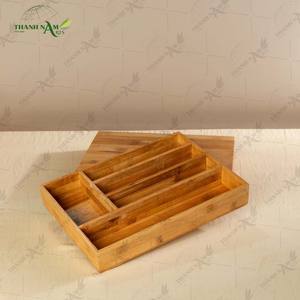 Support à Couverts en Bambou Pressé Écologique pour Cuisine – Organisateur Durable en Bambou – Vente en Gros - Product Image 4