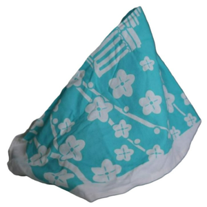 Essuie-tout de cuisine en toile de coton écologique, fait main, recyclé, motif floral uni blanc, impression de logo personnalisée, design sur mesure - Product Image 6