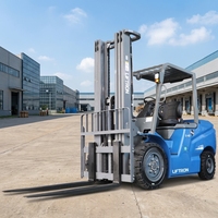 Montacargas Eléctrico Liftron CPD40D con Batería de Iones de Litio y Neumáticos Sólidos para Operaciones de Cadena de Suministro de Materiales Industriales Pesados