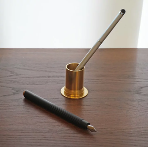 Porte-stylo en laiton, organisateur de papeterie, décorations de bureau et d'étude, porte-stylo en laiton moulé - Product Image 6