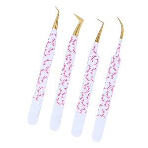 Ensemble de pinces à cils de qualité supérieure en acier inoxydable, outils de précision pour extensions de cils avec emballage en boîte - Product Image 4