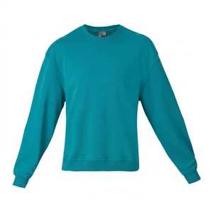 Sweat à capuche pour homme 410g en molleton argenté chaud à col ras du cou, couleur unie - Tissu tissé personnalisable en mélange coton-polyester, coupe classique - Product Image 3