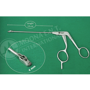 Moona E.N.T Instruments AR-11241 Arthroscopy Wide Punch Forcep 4mm Punch <b>Bite</b> 13cm Working Length CE Certified for General - Product Image 1