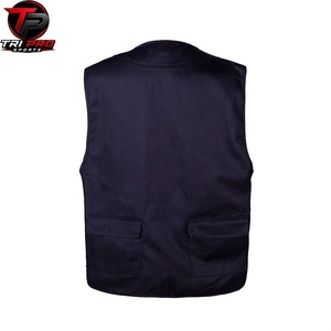 Gilet utilitaire noir pour homme, col en V, fermeture éclair intégrale, plusieurs poches zippées, pour la chasse, la pêche, la photographie, les voyages, respirant et léger - Product Image 6