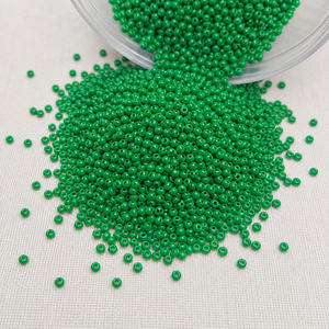 Paquete a Granel de Cuentas de Vidrio Redondas de 8'0 Pulgadas, Color Verde <span class=keywords><strong>PandaHall</strong></span>, para la Fabricación de Joyería - Product Image 3