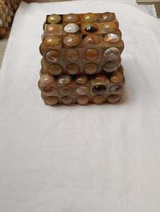 Caja de Almacenamiento de Joyas con Incrustaciones de Cuerno de Búfalo Natural Hecha a Mano, Diseño Geométrico, Caja para Guardar Objetos Pequeños para Decoración del Hogar y Regalos Empresariales - Product Image 5