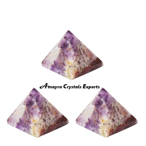 พีระมิดคริสตัลอเมทิสต์จากหินธรรมชาติ งานแฮนด์เมด ขายส่ง ซื้อจาก Amayra Crystal Exports อินเดีย - Product Image 5