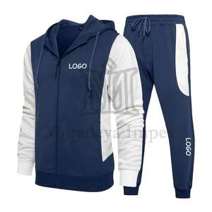 Chándal con logotipo personalizado para hombre, conjunto de pantalones de chándal y Sudadera con capucha, conjunto de chándal informal ajustado para entrenamiento, conjuntos de chándal - Product Image 1