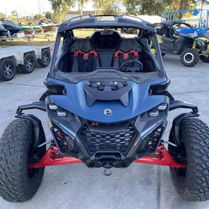 Vehículos Utilitarios Nuevos Can-Am Maverick R X RS en Color Azul Polvoriento y Rojo Legión de Calidad - Product Image 3