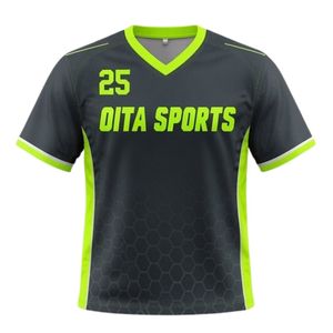 เสื้อลาครอสสีดำสีเขียวสำหรับทุกเพศ โพลีเอสเตอร์ ทรงพอดีตัว น้ำหนักเบา ชุดกีฬา ชุดฝึกซ้อม เสื้อผ้ากีฬา - Product Image 1