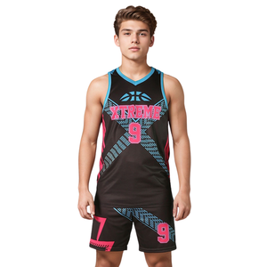 Conjunto de Uniforme de Baloncesto, Jersey de Malla Transpirable, Pantalones Cortos de Secado Rápido, Logotipo Personalizado, Ropa Deportiva de Entrenamiento en Equipo, Uniforme de Equipo de Baloncesto - Product Image 1