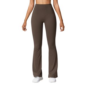 OEM ODM Women High Waist <b>Flare</b> Yoga <b>Leggings</b> Peach Hip Lift Quick Dry Breathable Fitness Gym Pants Wholesale - Product Image 1