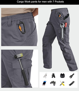 Professional Utility <b>Cargo</b> <b>Work</b> <b>Pants</b> Heavy Duty Multi Pocket Construction Apparel Factory - Product Image 4