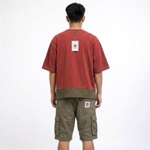 Camiseta de Punto Personalizable de Poliéster/Algodón, Corte Regular, Estilo Urbano, para Hombre, Cómoda, Transpirable y Ecológica - Product Image 3