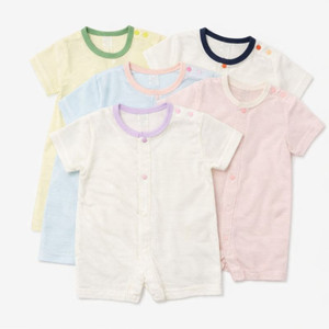 JALBEBE Tutina Estiva per Neonati 100% Cotone Traspirante Lavabile Unisex con Chiusura a Bottoni e Rete Intrecciata - Product Image 1