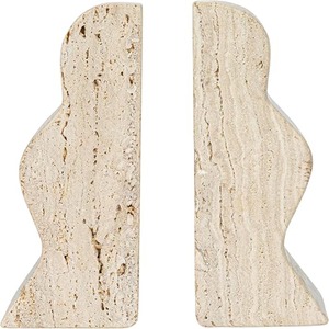 Sujetalibros Decorativos de Metal Fundido con Forma de Flecha, Juego de 2 Sujetalibros de Metal Bañados en Oro - Product Image 5