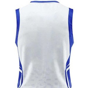 Uniforme de Baloncesto Transpirable de Alta Calidad, Diseños Personalizados, 100% Poliéster, Sin Mangas, Venta al Por Mayor - Product Image 5