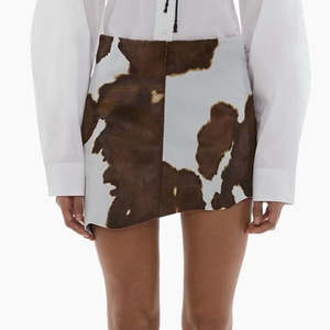 Jupe en laine pour femme, best-seller, en cuir véritable, couleur unie, logo personnalisé, décontractée, de haute qualité, écologique, antibactérienne - Product Image 3