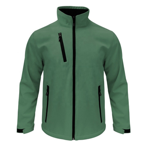 Men’s Performance Softshell Jacket Windproof Water Resistant Outdoor Hiking Travel Lightweight Fleece Lined Active Fit <b>Coat</b> - Product Image 3