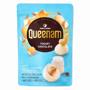 Fancy Foods Dragee Manufacture Direct Wholesale 75G Yogurt <b>Chocolate</b> Coated Almond Cashew Macadamia Nuts Snacks HALAL OEM/ODM - Product Image 1